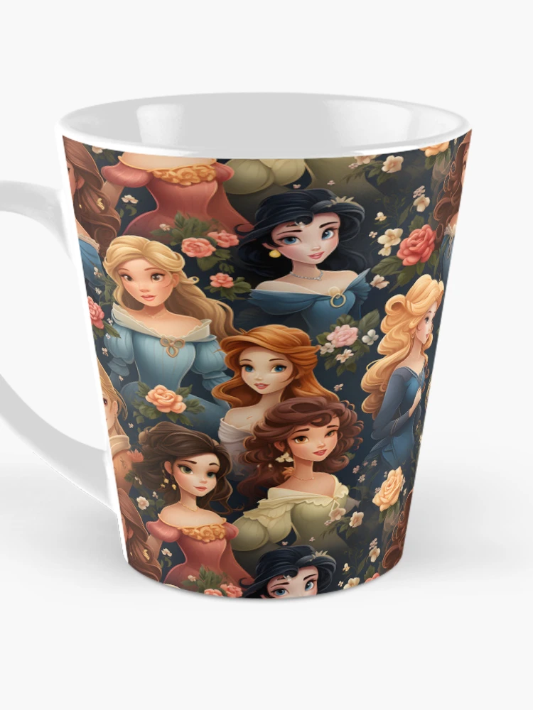 Thumbnail 3 of 4, Coffee Mug, Princesses Pattern 10 designed and sold by DigitalPatternx.