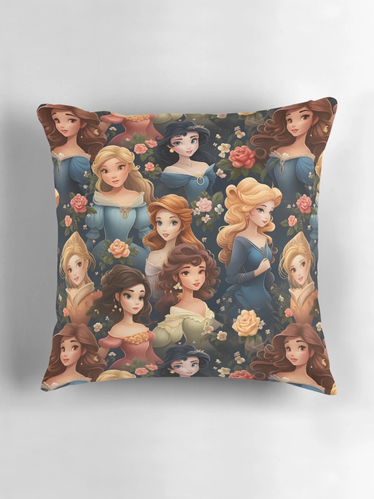 Thumbnail 3 of 4, Pillow, Princesses Pattern 10 designed and sold by DigitalPatternx.