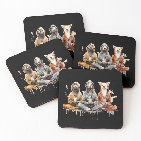 Item preview, Coffee Canine Dogs Yoga Coffee Funny Gifts for Dog, Coffee and Yoga Lovers designed and sold by AnnaMDesign.