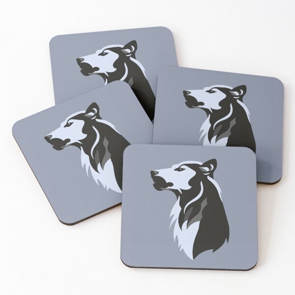 Item preview, Minimalist Lone Wolf in Blue tones Nº 3 designed and sold by Bauani.