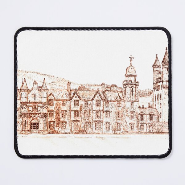 Item preview, Balmoral Castle, Scotland Drawing, Red Summer - An Historic Royal Residence designed and sold by studioSharonKay.