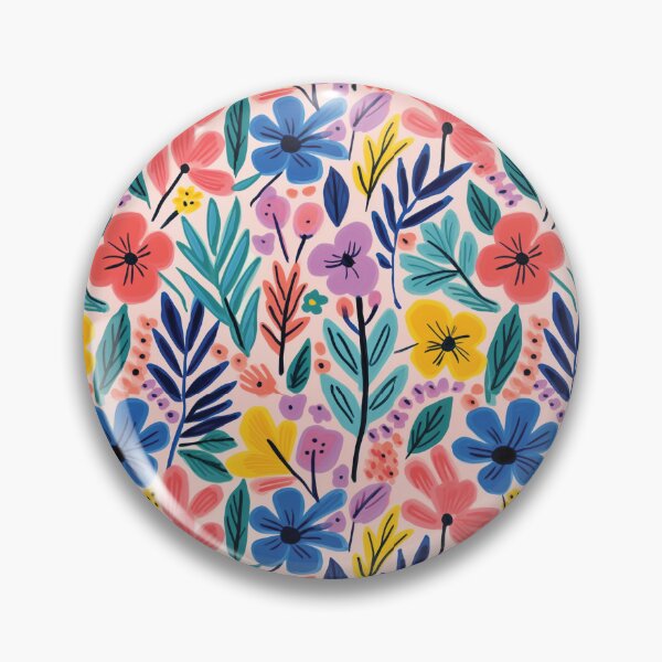 Item preview, Color Flowers: Springtime Garden Flower Arrangement designed and sold by Lovegrass Prints.