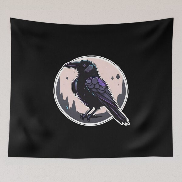 Item preview, Purple Wings Raven by Urban Nova Design designed and sold by UrbanNova.