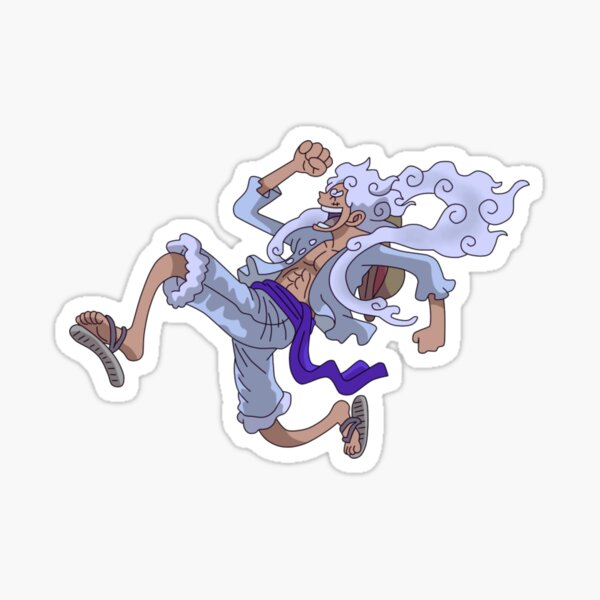 one piece luffy gear 5 Sticker by todorocklee in 2023