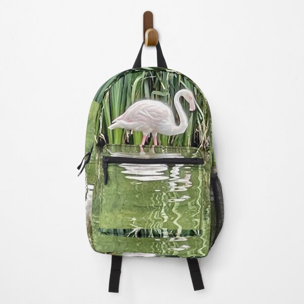 Artikelvorschau, Spiegelung eines weißen Flamingos entworfen und verkauft von ricoflinn.
