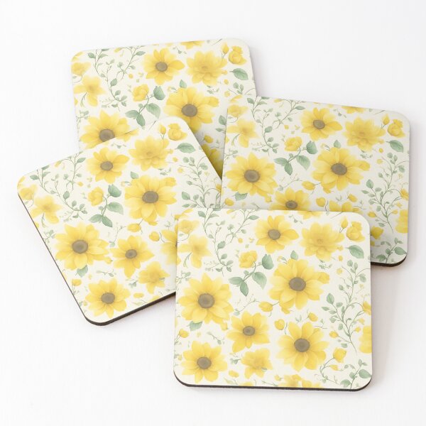 Item preview, Yellow flowers watercolour Seamless patterns of yellow flowers and trees designed and sold by teerapol24.