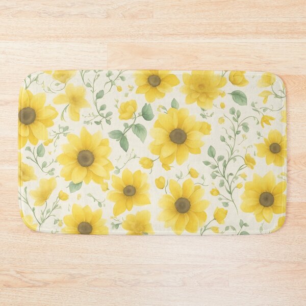 Item preview, Yellow flowers watercolour Seamless patterns of yellow flowers and trees designed and sold by teerapol24.