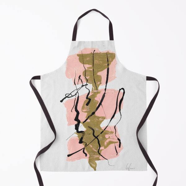 Item preview, Modern Abstract Fluid Expression -1 | Pink & Gold designed and sold by DigThatPrint.