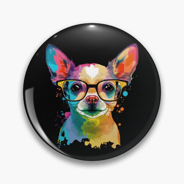 Item preview, Colorful Kawaii Chihuahua Nerd designed and sold by Leonardo Palumbo.