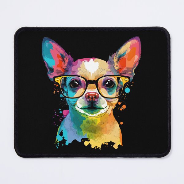 Item preview, Colorful Kawaii Chihuahua Nerd designed and sold by Leonardo Palumbo.