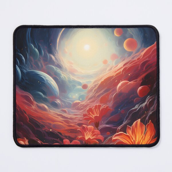 Item preview, Abstraction of Warped Outer Space and Flowers designed and sold by Je-we.
