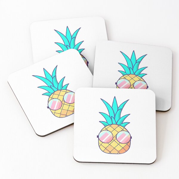 Item preview, Pineapple with Aesthetic Glasses designed and sold by MinimalistHaven.