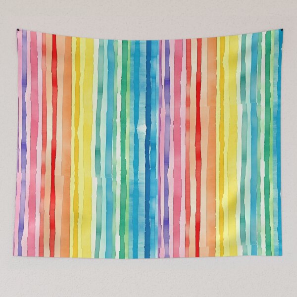 Item preview, Colorful rainbow stripes designed and sold by grebie.
