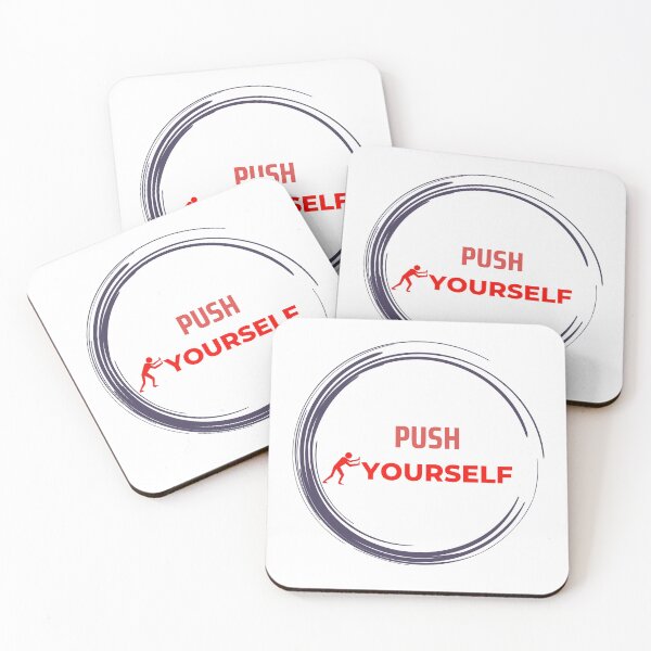 Item preview, PUSH YOURSELF TAGLINE designed and sold by disenokart.