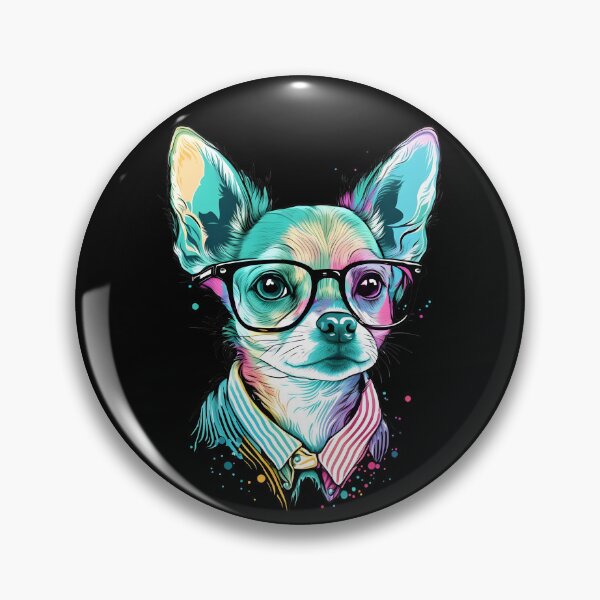 Item preview, Colorful Kawaii Chihuahua Nerd designed and sold by Leonardo Palumbo.