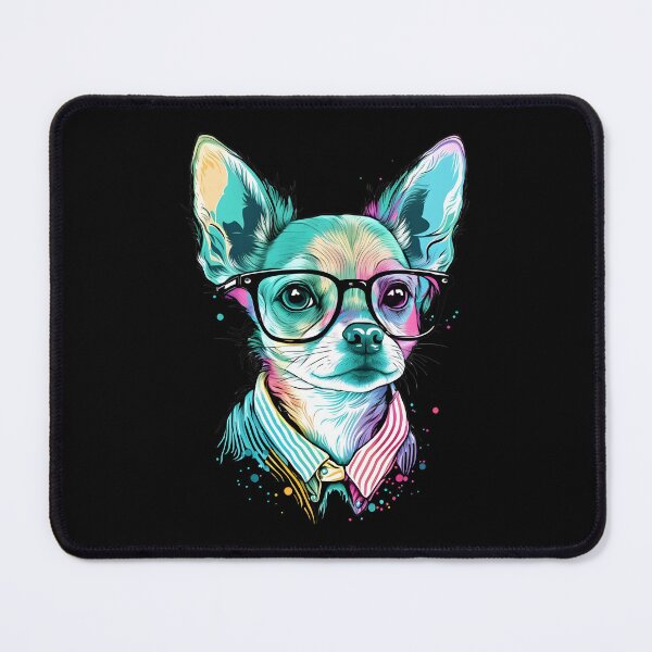 Item preview, Colorful Kawaii Chihuahua Nerd designed and sold by Leonardo Palumbo.