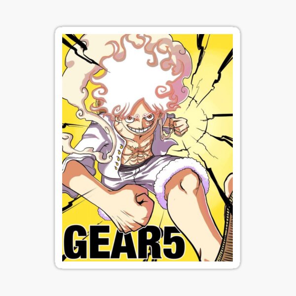 one piece luffy gear 5 Sticker by todorocklee in 2023