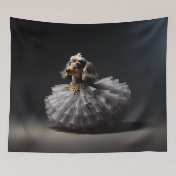Item preview, Dachshund in Ball Gown - Beautiful dog art designed and sold by DigitalArties.
