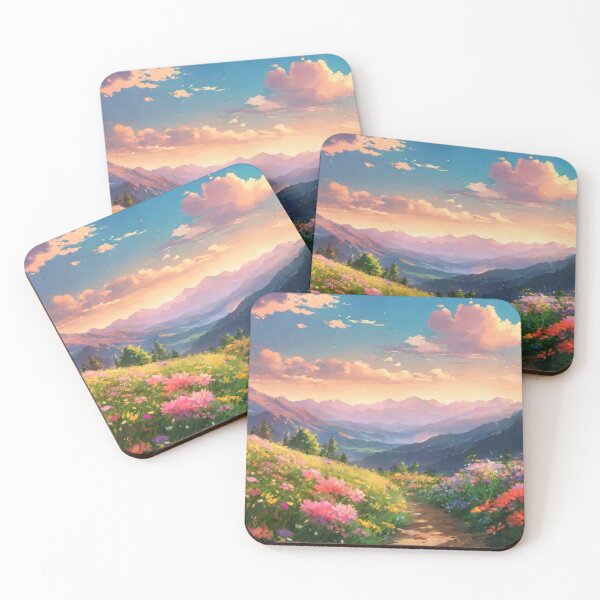 Item preview, Floral Mountain View Scenery designed and sold by aniscapes.