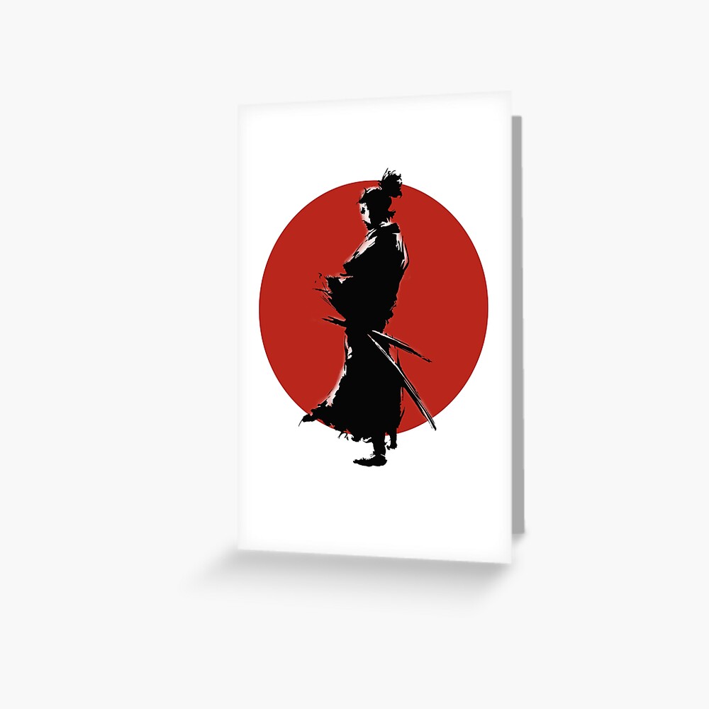 Ninja Kanji Japan Manga Cosplay Comic Fighter Sword Man Cool Fight Series Swordplay Greeting Card By Originalstar Redbubble