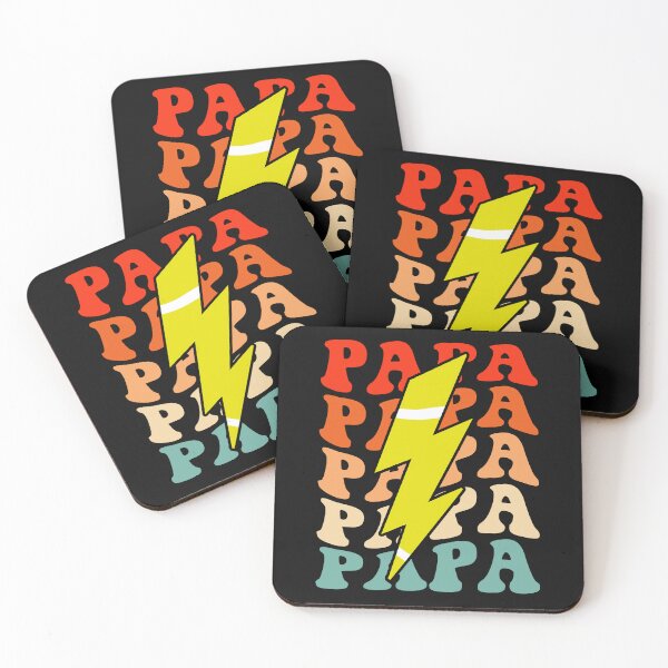 Item preview, Tennis Papa Dad Retro Groovy Lightning Bolt Father’s Day designed and sold by Christina-grich.