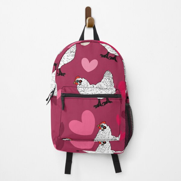 Item preview, Hearts and white Chickens designed and sold by Midwestmama94.