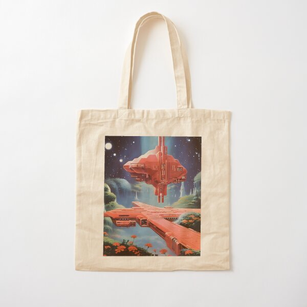Item preview, Retro Futuristic Space Station Floating in the Air on an Uncharted Planet with Flowers designed and sold by Jew-e.