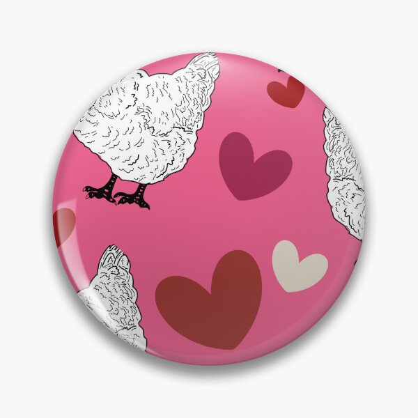 Item preview, More Hearts and white Chickens designed and sold by Midwestmama94.