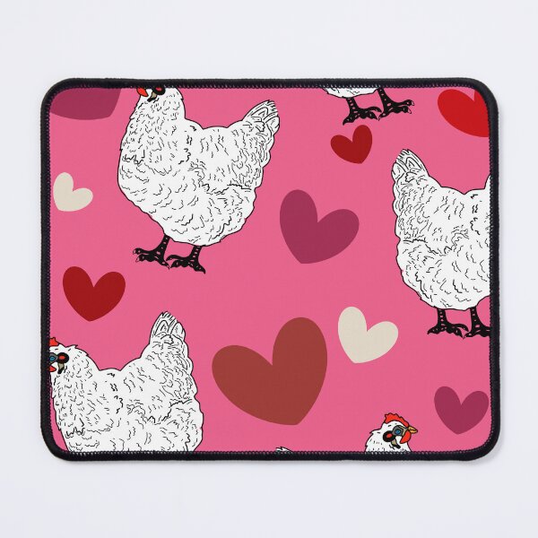 Item preview, More Hearts and white Chickens designed and sold by Midwestmama94.
