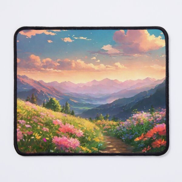 Item preview, Floral Mountain View Scenery designed and sold by aniscapes.