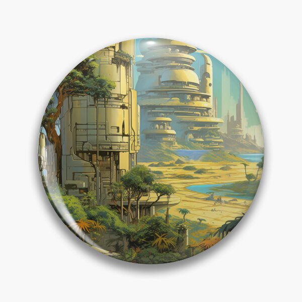 Item preview, Lush Beach Sci-Fi Landscape inspired by Moebius designed and sold by Vril Design.