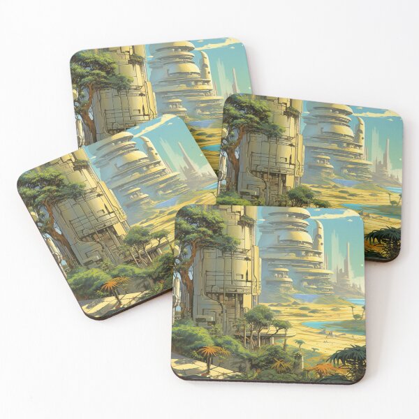 Item preview, Lush Beach Sci-Fi Landscape inspired by Moebius designed and sold by Vril Design.