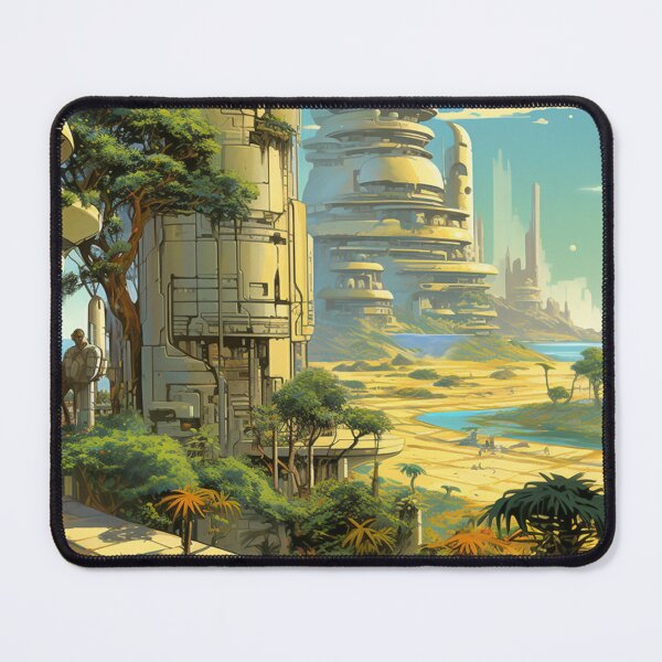 Item preview, Lush Beach Sci-Fi Landscape inspired by Moebius designed and sold by Vril Design.