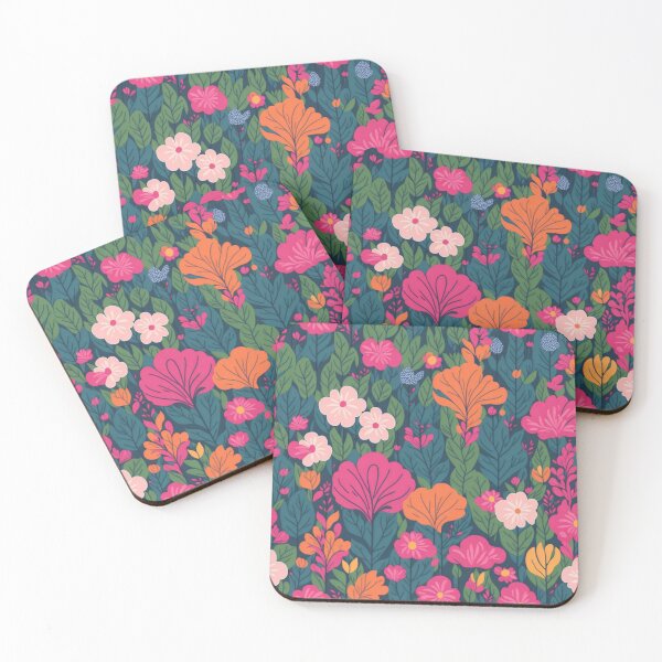 Item preview, Seamless patterns of flowers and trees, rainbow themed designed and sold by teerapol24.