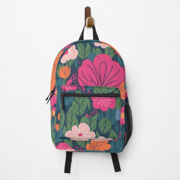 Item preview, Seamless patterns of flowers and trees, rainbow themed designed and sold by teerapol24.