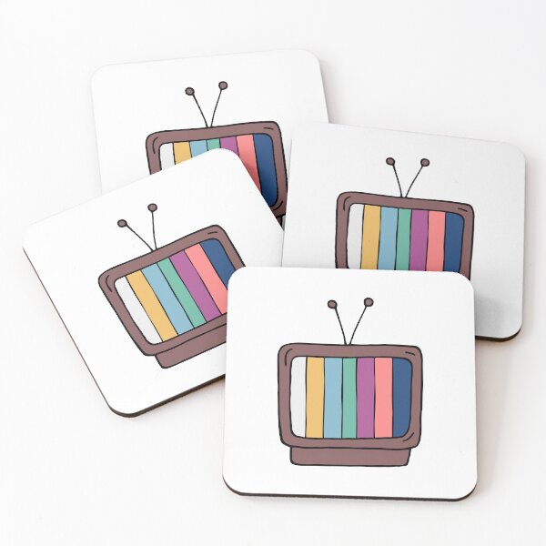 Item preview, Old TV with Antenna Retro Doodle Print designed and sold by AnnaVioletStore.