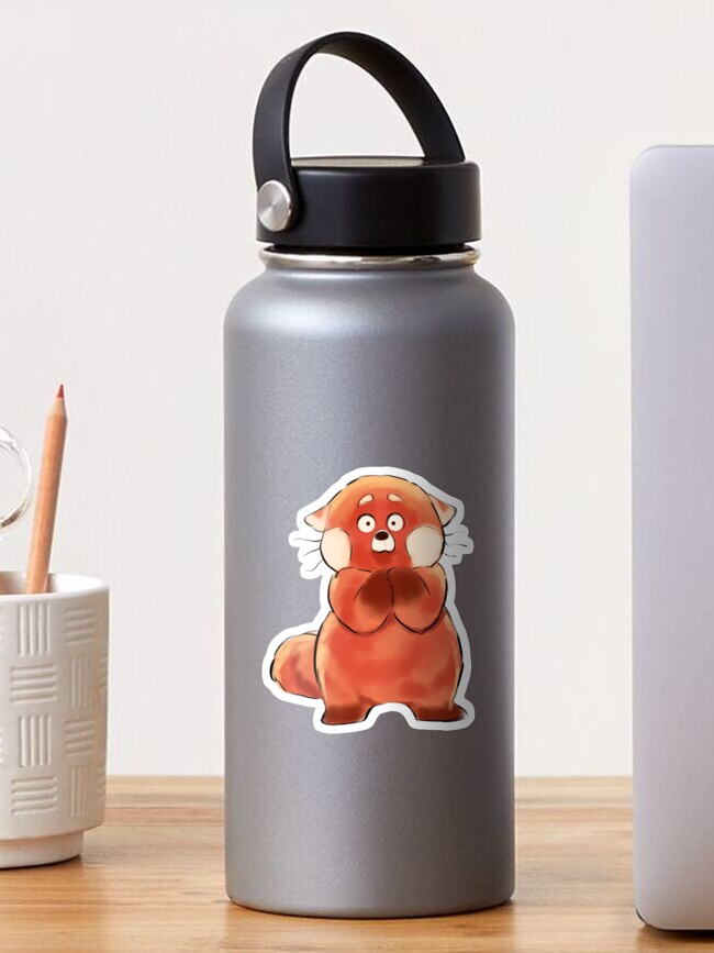 Turning Red Panda Meilin Mei Lee Glow in the Dark Kids Water Bottle Steel  UV Color Changing Tumbler 