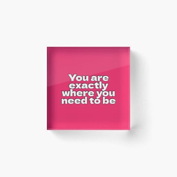 Artikel-Vorschau von Positive Affirmationen – Sie sind genau dort, wo Sie sein müssen, designt und verkauft von Inspirationmotivation.