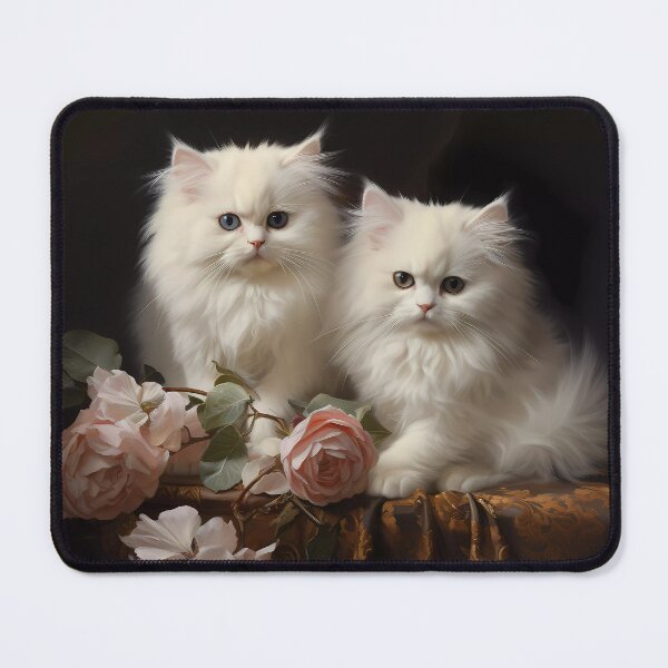 Item preview, Pretty White Persian Kittens with flowers designed and sold by Kristylynn757.