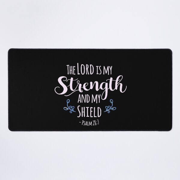 Item preview, Psalm 28:7 The Lord is my Strength - Pink designed and sold by amazingjoy.