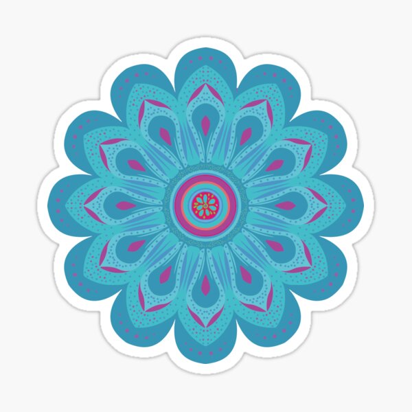 Mandala farbig Sticker