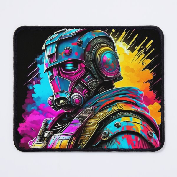 Item preview, Robot street art colorful illustration  designed and sold by RobotAIArt.