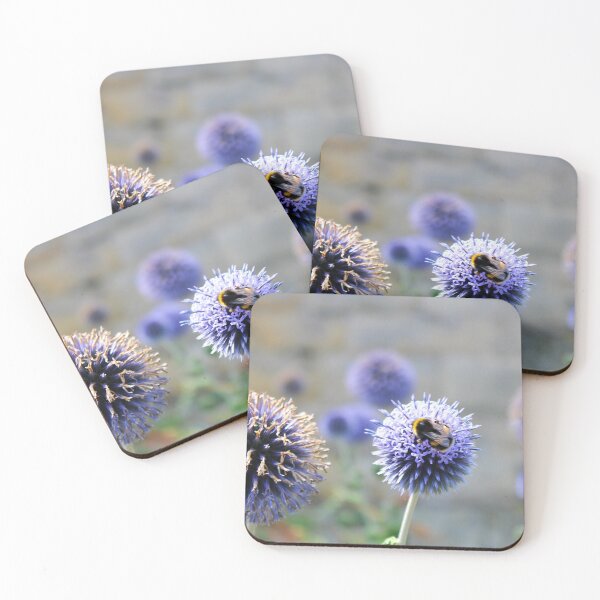 Item preview, Bumble Bee and Purple Globe Thistle designed and sold by Colourful Wonderful.