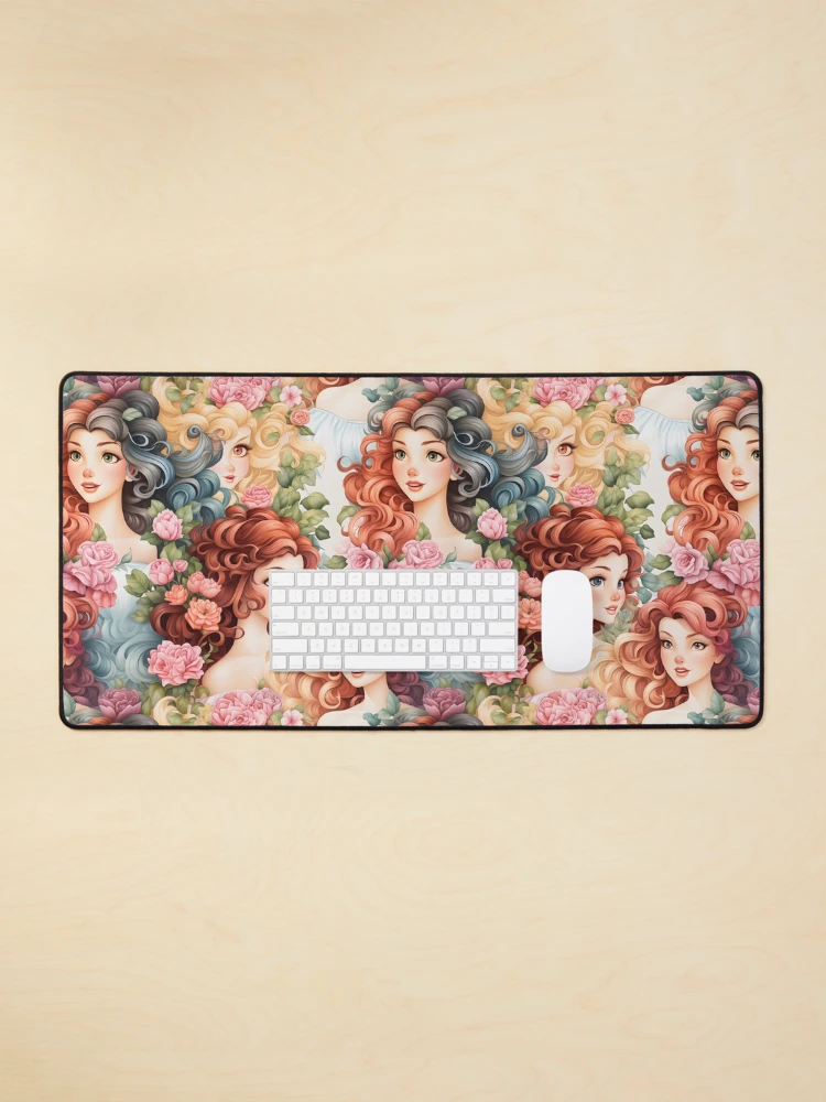 Thumbnail 1 of 5, Mouse Pad, Princesses Pattern 13 designed and sold by DigitalPatternx.
