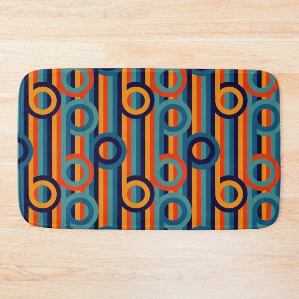Item preview, Stripes meet circles blue designed and sold by Designsbyluzia.