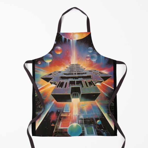 Item preview, Retro Futuristic Abstract Space Ship in Space designed and sold by Je-we.