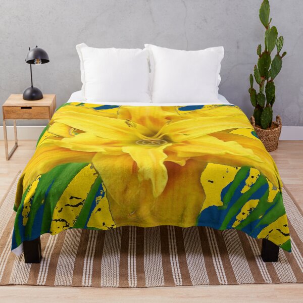 Item preview, YELLOW DAY LILY FLOWER GARDEN ART designed and sold by sharlesart.