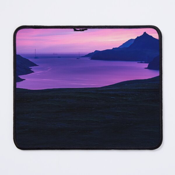 Item preview, Melanholic Nature Ocean and Mountains Sunset Artwork designed and sold by SupernovaDSGN.