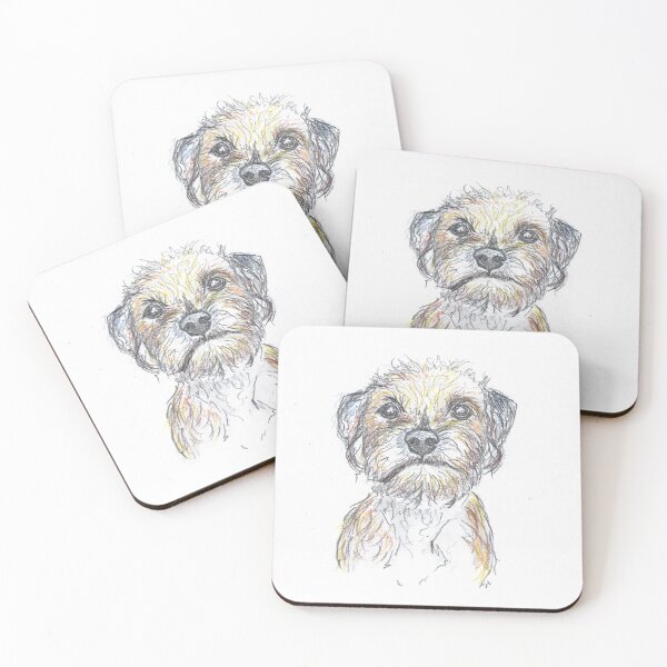 Item preview, Border Terrier portrait. designed and sold by DebTheZeb.