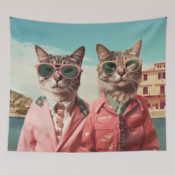 Item preview, Pretentious Pets on Holiday  designed and sold by Klickpicks.